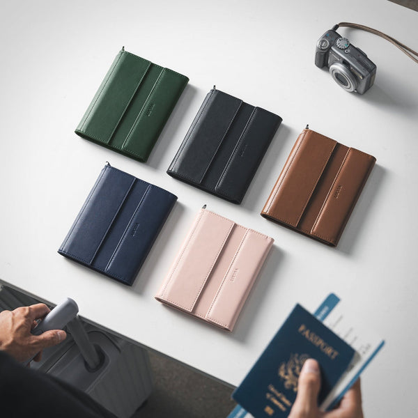 VPW115-RFID-Blocking Multi-Functional Travel Passport Organizer Wallet