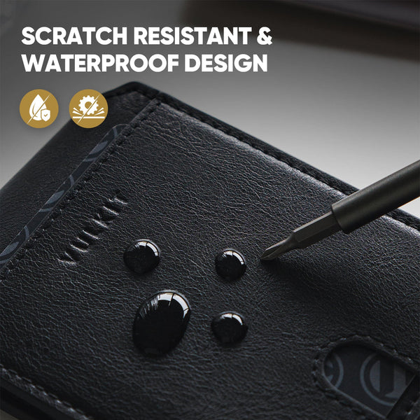 VW127-Smart Slim RFID Blocking Wallet with AirTag Holder