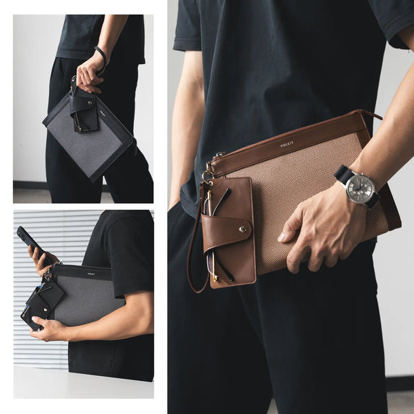 VB105 - Business Clutch with Removable Glasses Case Set