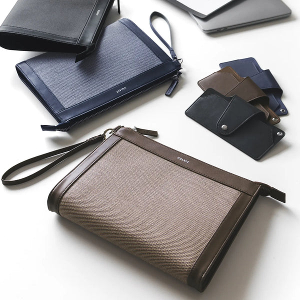VB105 - Business Clutch with Removable Glasses Case Set