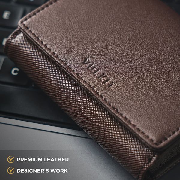 VBC101-  Business Card Holder, Holds Up to 40 Business Cards With ID Window Magnetic Closure