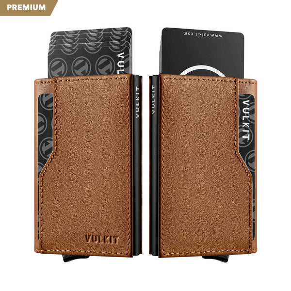 VC205P - Genuine Leather Wallet, Double ID Window, RFID Blocking