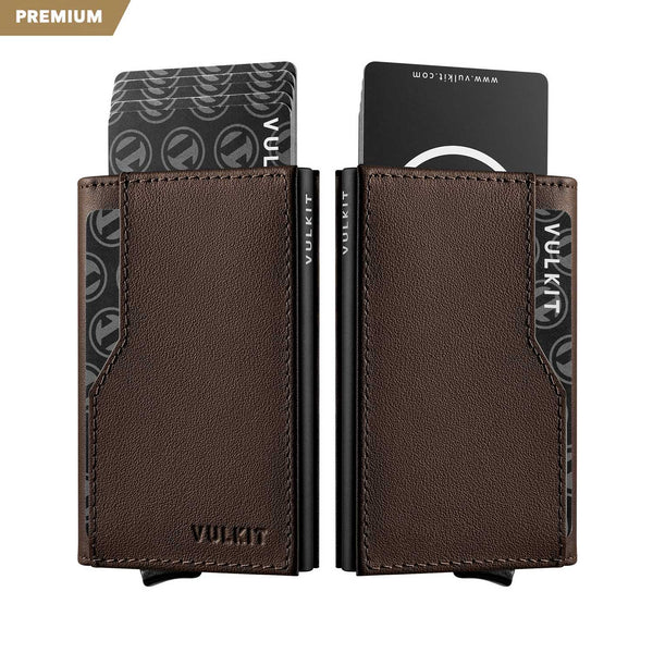 VC205P - Genuine Leather Wallet, Double ID Window, RFID Blocking