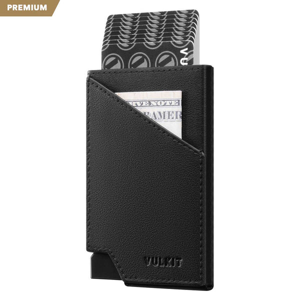 VC401P - RFID Blocking Genuine Leather Pop-Up Card Wallet