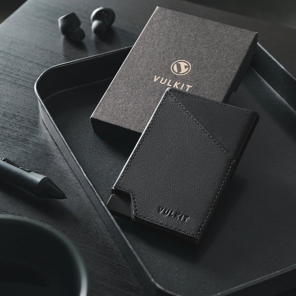 VC401P - RFID Blocking Genuine Leather Pop-Up Card Wallet