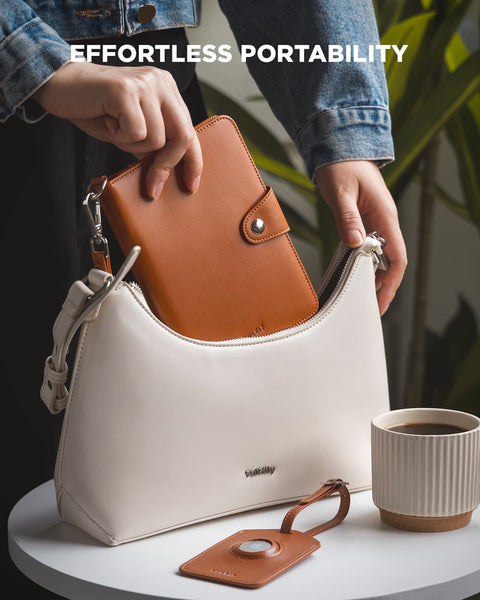 VPW108 -All-in-One Travel Wallet with AirTag Slot & RFID Protection