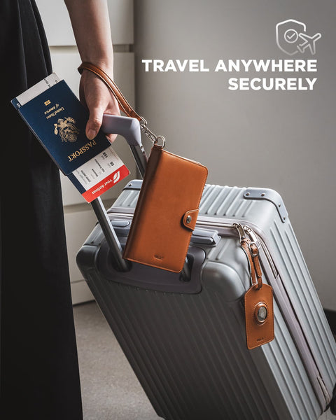 VPW108 -All-in-One Travel Wallet with AirTag Slot & RFID Protection