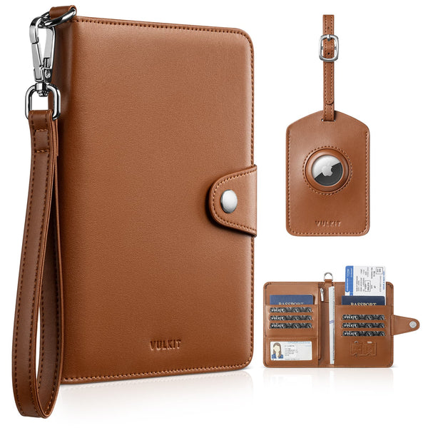 VPW108 -All-in-One Travel Wallet with AirTag Slot & RFID Protection