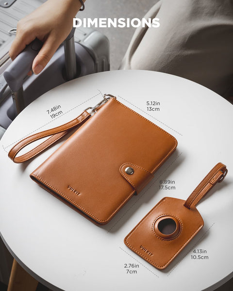 VPW108 -All-in-One Travel Wallet with AirTag Slot & RFID Protection