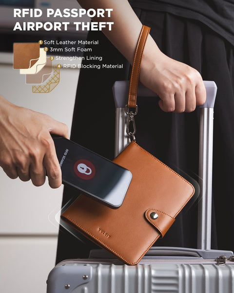 VPW108 -All-in-One Travel Wallet with AirTag Slot & RFID Protection