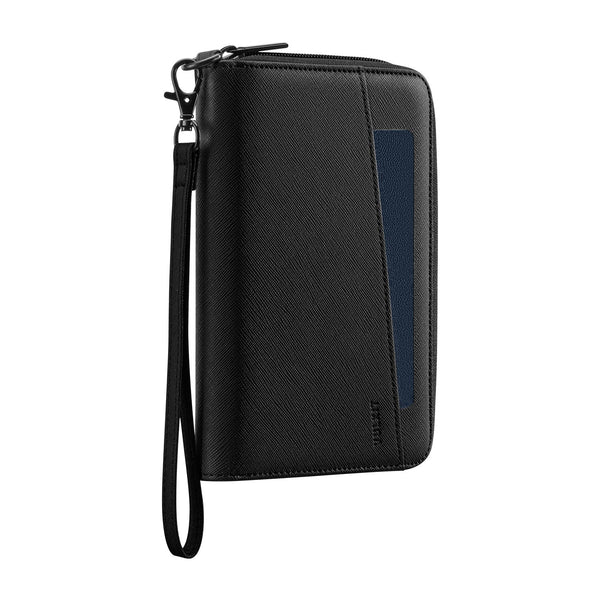 VPW112 - Travel Passport Wallet RFID Blocking with Wrist Strap