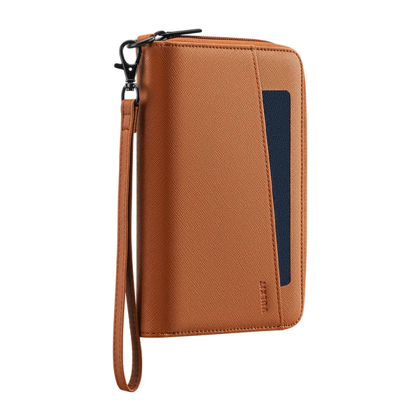 VPW112 - Travel Passport Wallet RFID Blocking with Wrist Strap