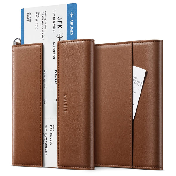 VPW115-RFID-Blocking Multi-Functional Travel Passport Organizer Wallet