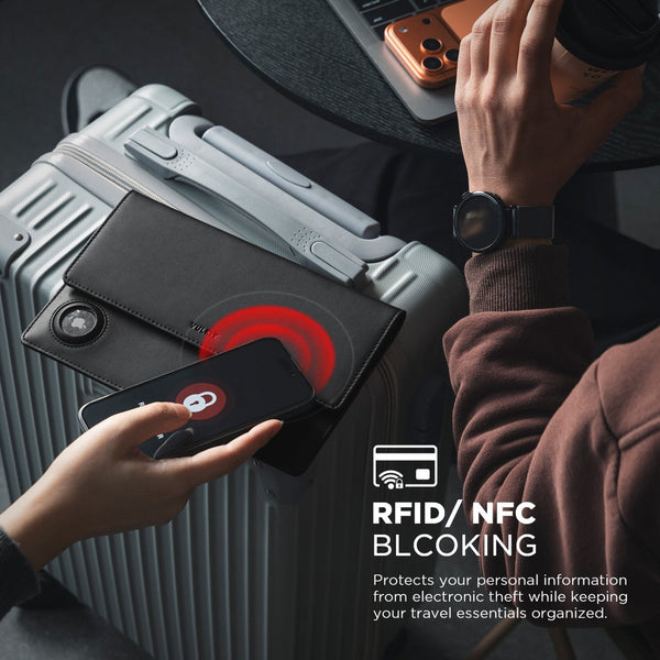 VPW116-Compact Family Travel Document Holder (AirTag Compatible + RFID Blocking)