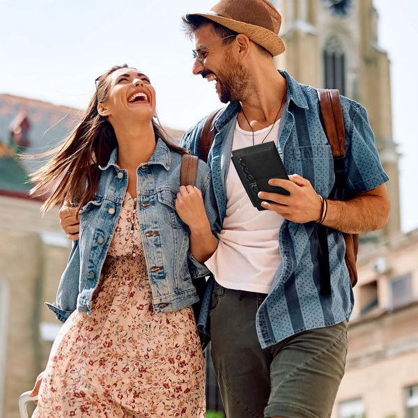 VPW117 - Ultra-Slim Leather Passport Cover with RFID Protection