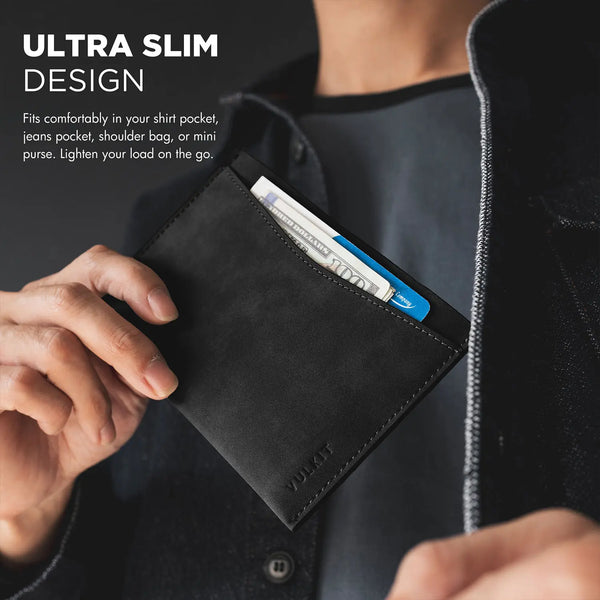 VPW117 - Ultra-Slim Leather Passport Cover with RFID Protection