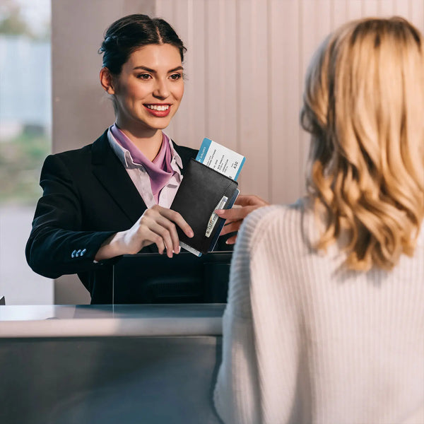 VPW117 - Ultra-Slim Leather Passport Cover with RFID Protection