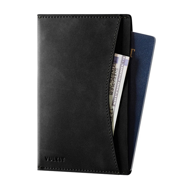 VPW117 - Ultra-Slim Leather Passport Cover with RFID Protection