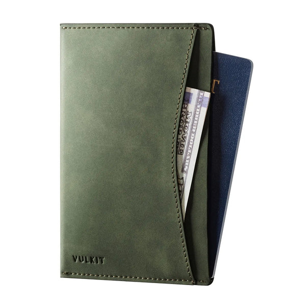 VPW117 - Ultra-Slim Leather Passport Cover with RFID Protection