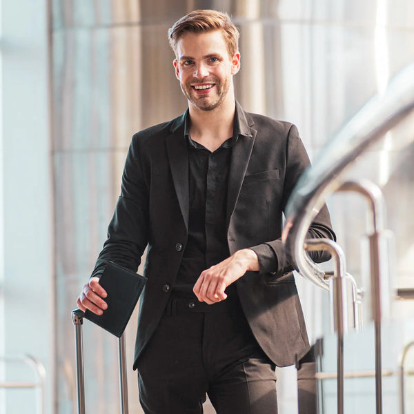 VPW119 - Slim Leather Passport Wallet with RFID Protection