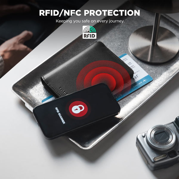 VPW120 - Slim Passport Wallet with RFID Protection