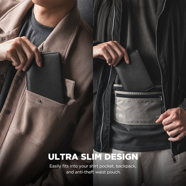 VPW120 - Slim Passport Wallet with RFID Protection