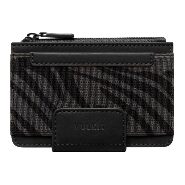 VW110- Palm-size Bifold Wallet with a Zipper Pocket & an Elastic Slot