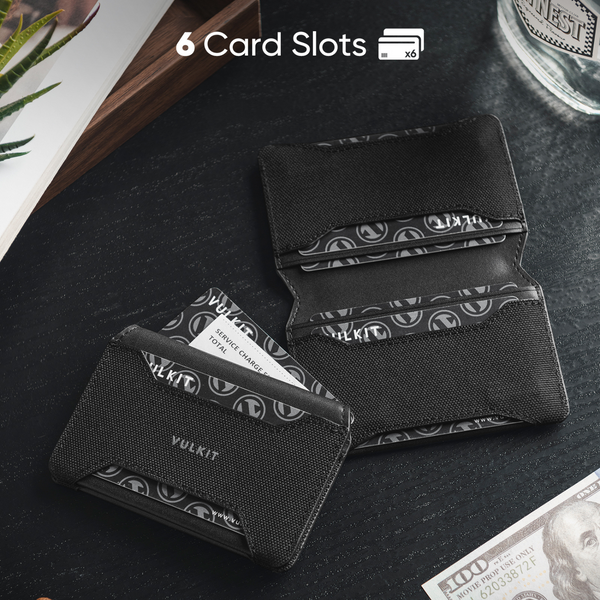 VW125- RFID Blocking Magnetic Card Holder – 6 Slots, Slim Design