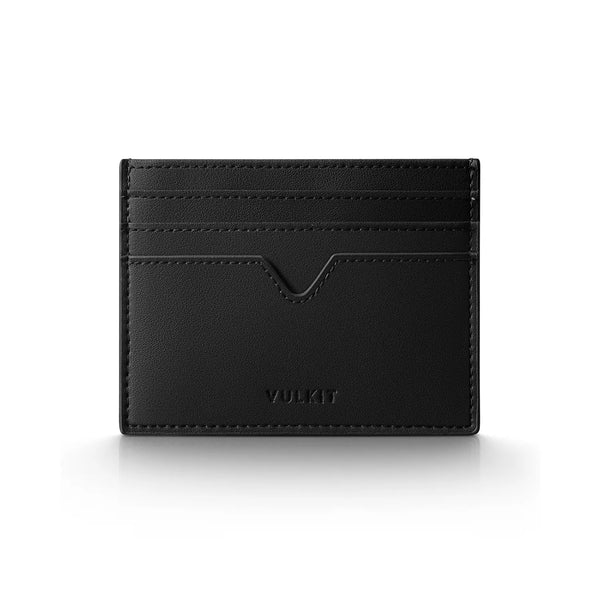 VW132 - Slim Leather Card Wallet, Holds 6+ Cards, Cash & Coins , RFID Protection