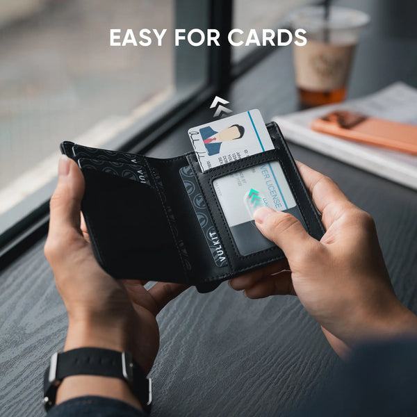 VW133 - Leather RFID Card Holder for Cards & Cash