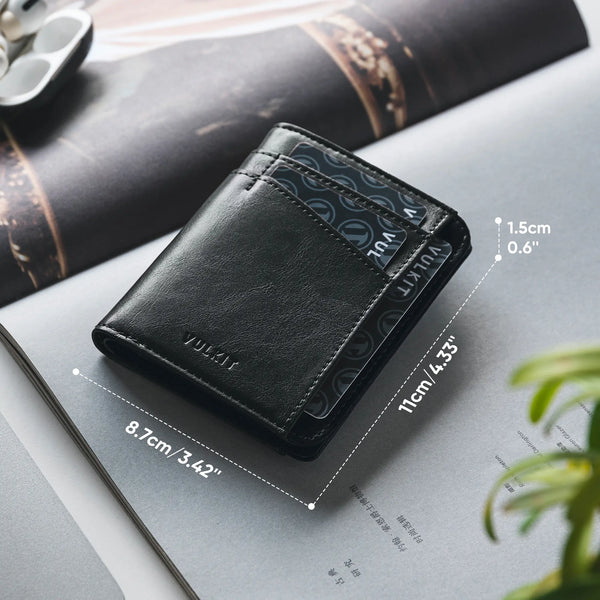 VW133 - Leather RFID Card Holder for Cards & Cash