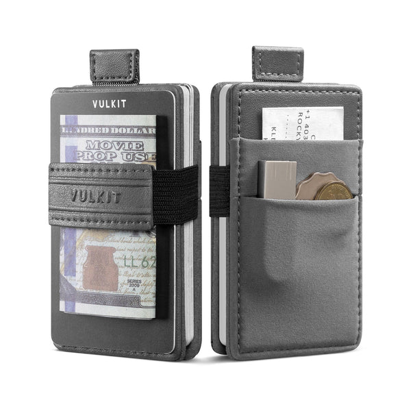 VW135 - Minimalist Leather Wallet for Men – RFID Blocking, Quick-Access Pull Tab, Cash & Card Holder