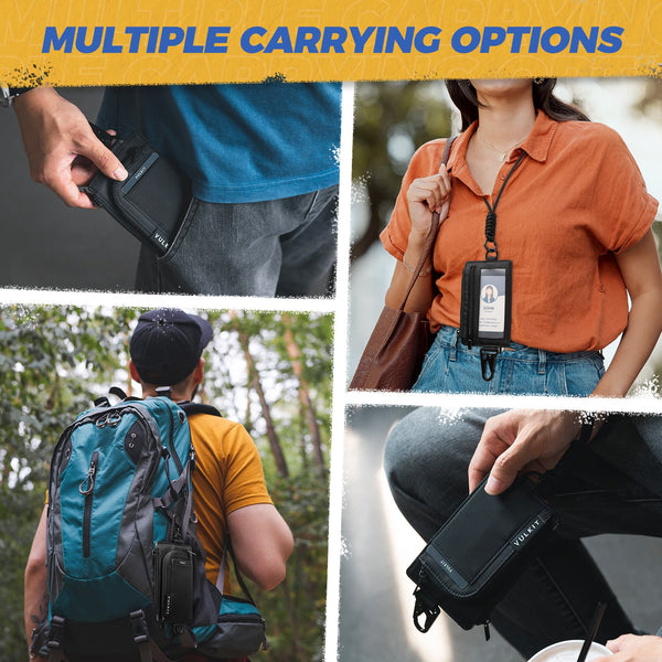 VW137- RFID Blocking Water-Resistant Outdoor Keychain Wallet