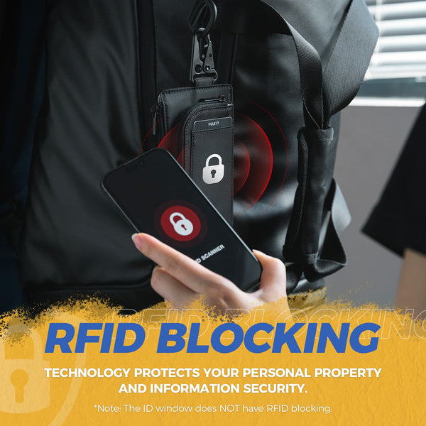 VW137- RFID Blocking Water-Resistant Outdoor Keychain Wallet