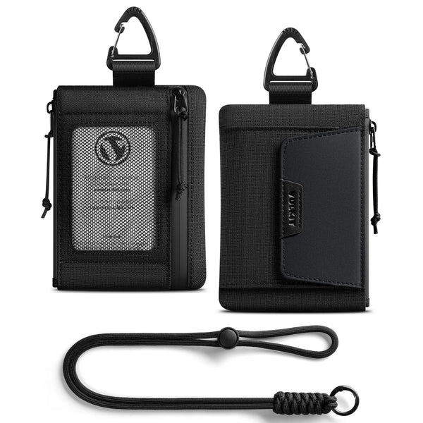 VW148 - RFID Blocking Lanyard Wallet with ID Window & Magnetic Pocket