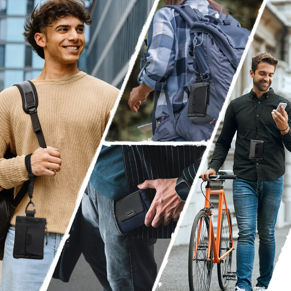 VW148 - RFID Blocking Lanyard Wallet with ID Window & Magnetic Pocket