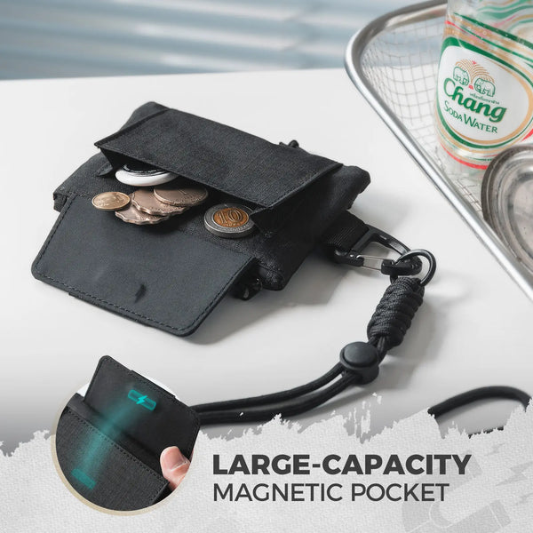 VW148 - RFID Blocking Lanyard Wallet with ID Window & Magnetic Pocket