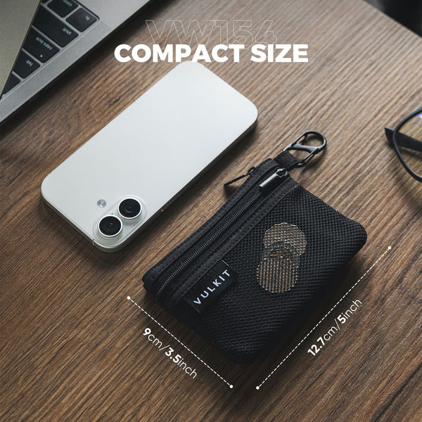 VWW154 - RFID Blocking Slim EDC Pouch with Carabiner