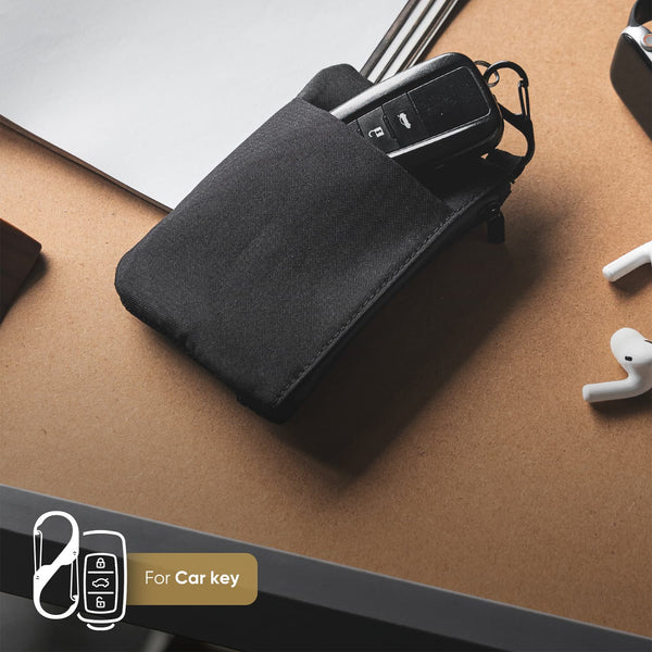 VWW154 - RFID Blocking Slim EDC Pouch with Carabiner