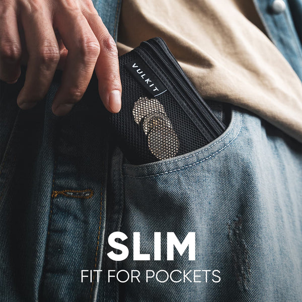 VWW154 - RFID Blocking Slim EDC Pouch with Carabiner