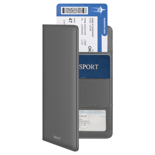VPW100P- Genuine Leather Travel Passport Card Holder