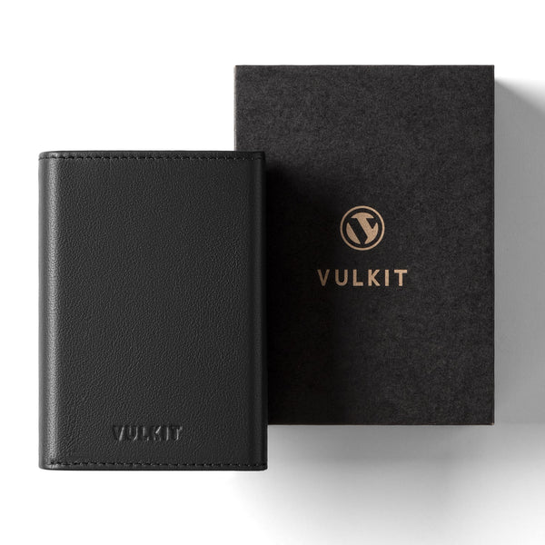 VC302P- Genuine Leather, Side Slider Mechanism, Back Zipper Slot, Magnetic Strip Closure Tri-fold Wallet