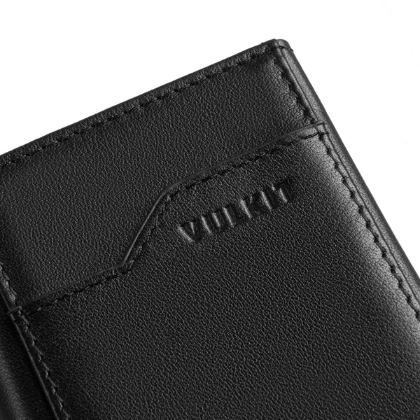 VC311P- Genuine Leather, Banknote Compartment & ID Window Pop-Up Wallet with Removable AirTag Holder (NOT include the AirTag)