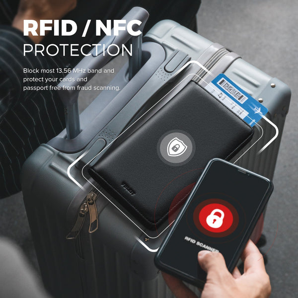 VPW100P- Genuine Leather Travel Passport Card Holder