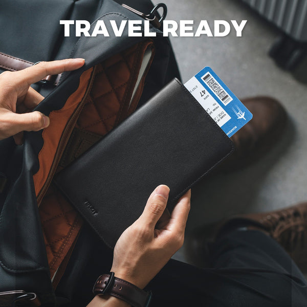 VPW100P- Genuine Leather Travel Passport Card Holder