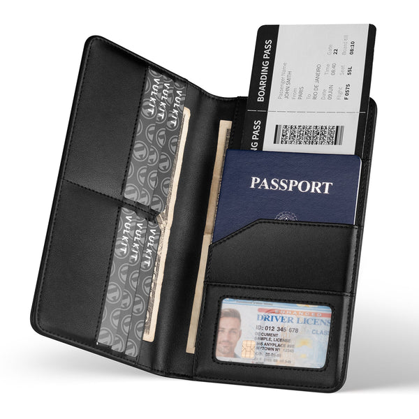 VPW100- Bifold Passport Holder For Cash, Bills and Cards