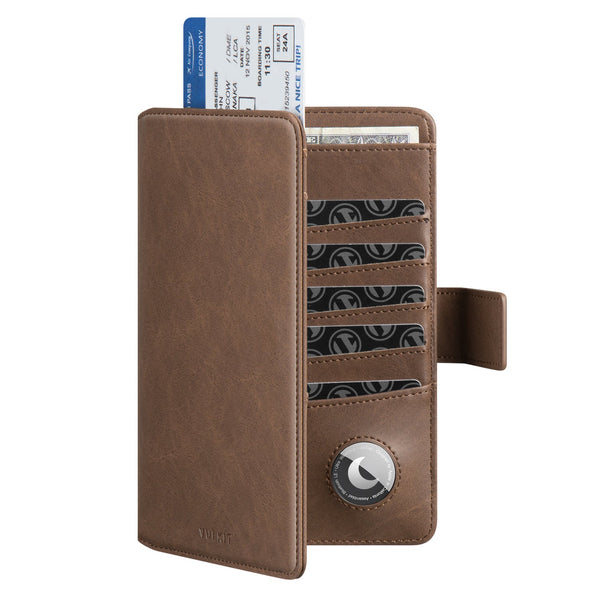 VPW101- Passport Wallet Compatible with Airtag Holder
