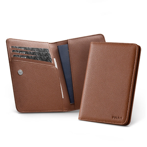 VPW102-  Passport Holder For Travel With Magnetic Closure,With/Without Airtag Holder