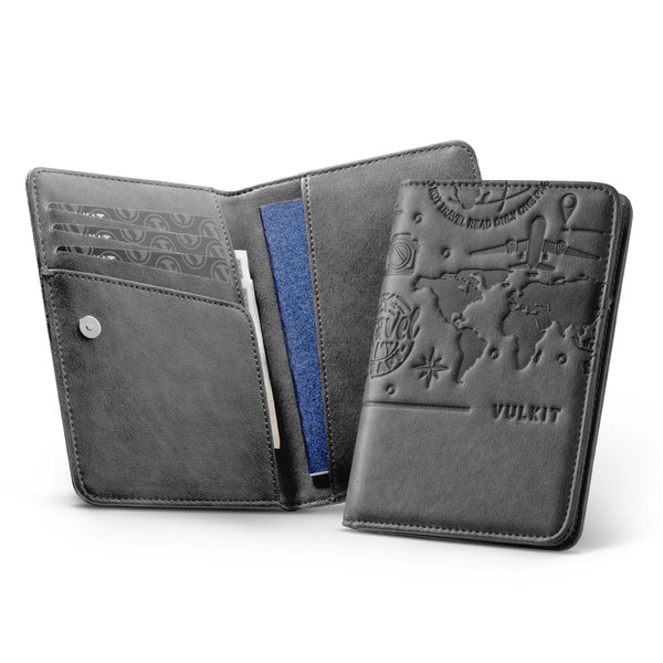 VPW102-  Passport Holder For Travel With Magnetic Closure,With/Without Airtag Holder