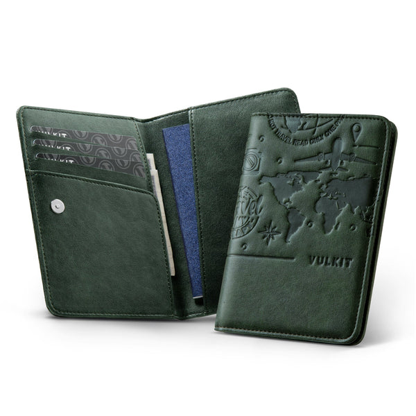 VPW102-  Passport Holder For Travel With Magnetic Closure,With/Without Airtag Holder